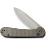 Складной нож CIVIVI ELEMENTUM Button Lock Stonewash, сталь 14C28N рукоять Dark Green Micarta C2103C